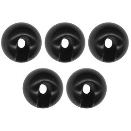 FTM Omura Slotted Tungsten Bead Weights for Jig Hooks, Colour / Diameter / Contents: Black / 4.6 mm / Pack of 5