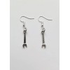 Mini Wrench Minimalist Tool Earrings Contractor Construction Diy Maintenance Emo