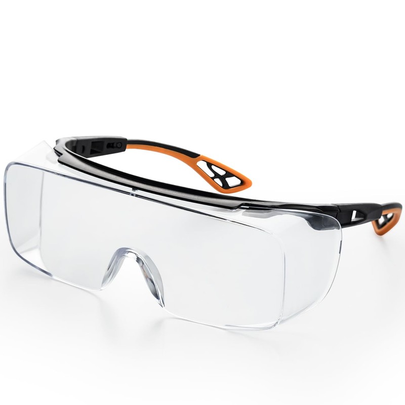 PAERDE Protective Glasses, Can be Worn Over Glasses, Safety Glasses,