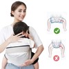 LAT Breathable Baby Sling Adjustable Koala Sling Multifunctional Baby Carrier