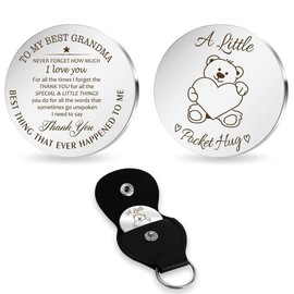 Grandma Mothers Day Gift for Grandma Pocket Hug Keyrings Grandma Birthday Gifts for Grandma Nanny Gifts for Nanny Grandmother Gifts Nana Gifts from Grandchildren Granny Christmas Valentines Gifts