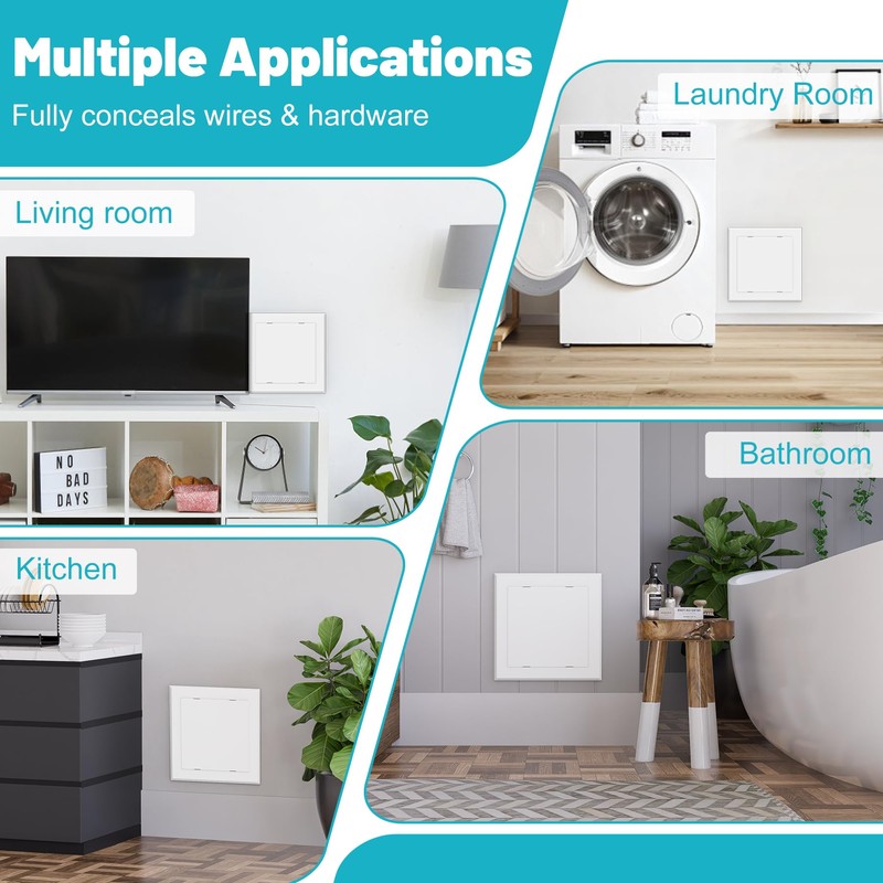 Chiligent Self-Adhesive Wall Access Panel, 10" x 10" Access Door,