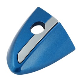 X AUTOHAUX Front Left Door Handle Lock Cylinder Cover for Toyota Corolla 2014-2018 ABS Blue 1Pc