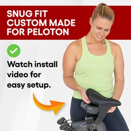 Padded Seat Cover for Peloton Bike & Peloton Bike+, Gel Seat Cushion, Ultimate Comfort for Men & Women, Accessories for Peloton Bikes