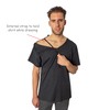 Right Snaps V Neck (M, Grey)
