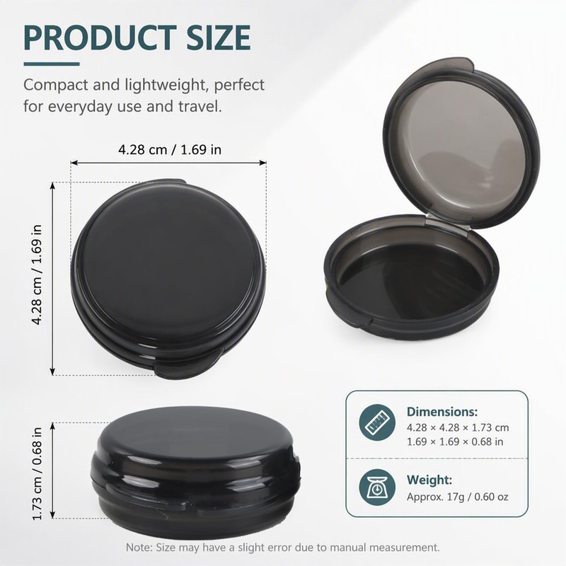Rovelin 3 Pack Small Pill Box, Mini Pill Case Travel