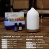 Gooamp 200ML Ceramic Essential Oil Diffuser - Ultrasonic Aromatherapy &
