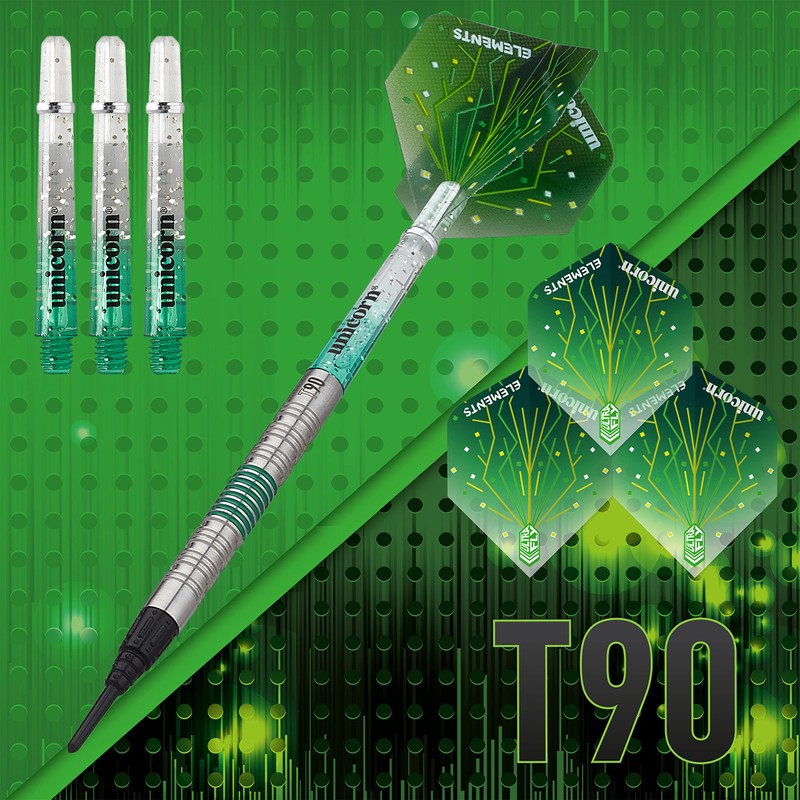 Unicorn T90 Core XL Darts - 90% Soft Tip -
