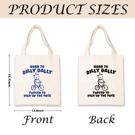 WDSXWH Cute tote bag, black and white printed women's canvas handbag, may your dreams come true, reusable, suitable for friendship gifts, leisure vacation, shopping, work, A1