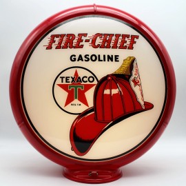 TEXACO FIRE CHIEF 13.5" Gas Pump Globe - SHIPS FULLY ASSEMBLED! MADE IN THE USA! - DARK BLUE