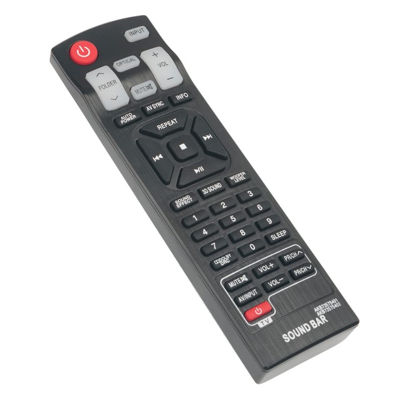 AKB73575401 Replacement Soundbar Remote Control Applicable for LG Sound Bar