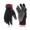 HANDLANDY Mens Utility Work Gloves, Flexible Mechanic Gloves Touch Screen，Breathable
