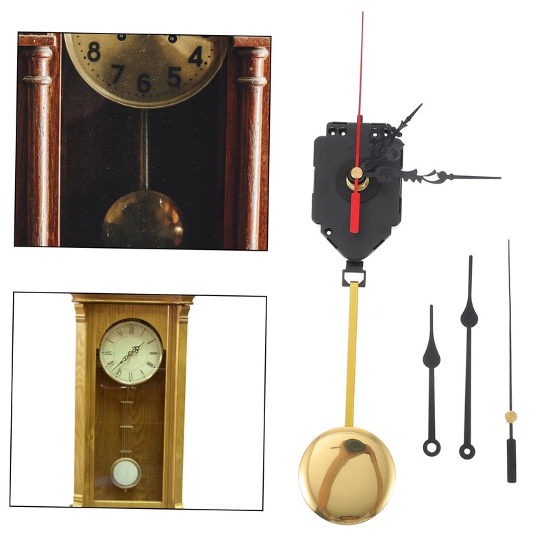LALAFINA 1 Set Quartz Clock Movement Replacement Mechanism with Hands