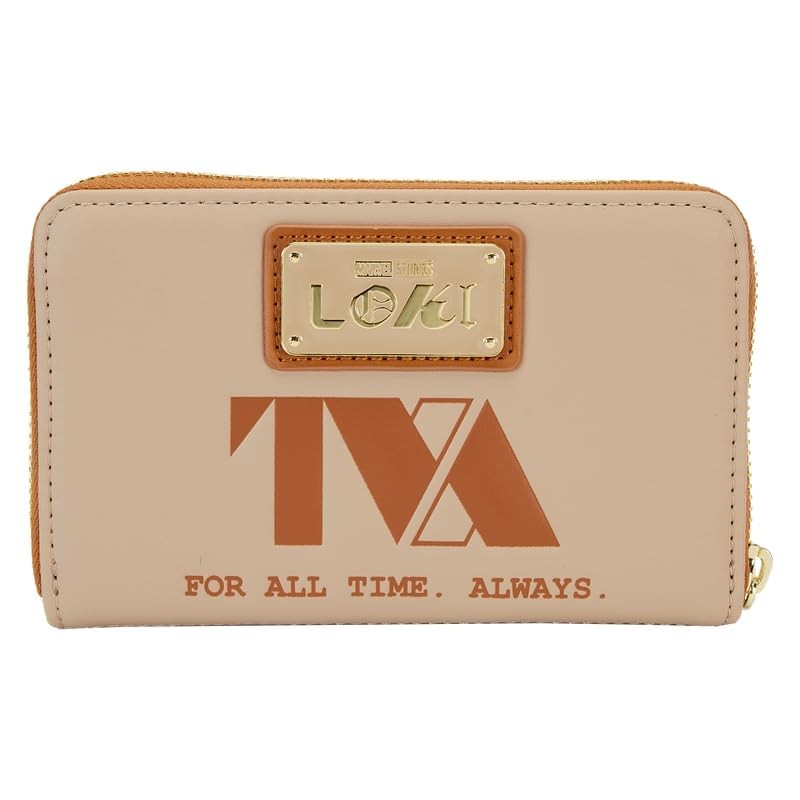 Loungefly Loki TVA Zip Around Wallet, Brown