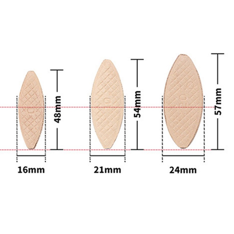 100Pcs Joiner Biscuits Sturdy Beech Tighter Bonding High Stability Wood