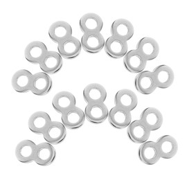 Operitacx 50pcs Stainless Steel Figure Fasteners for Wood Desk Attachment Secure Table Top Connectors Easy Installation Prevents Splitting Unique Design for Efficient Use