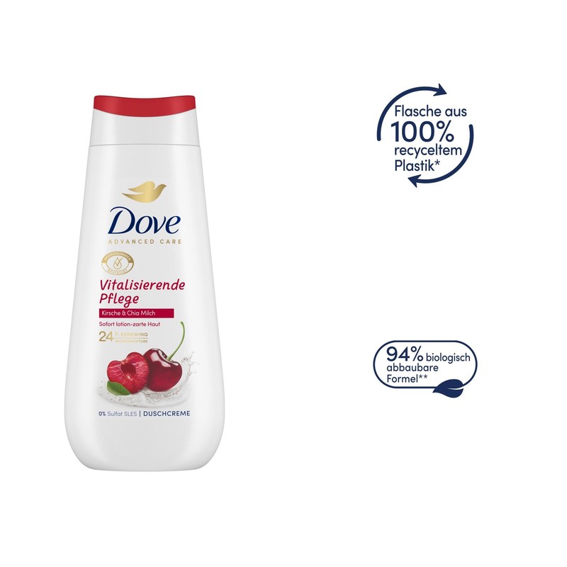 Dove Advanced Care Shower Cream Revitalising Care with 24-Hour Renewing