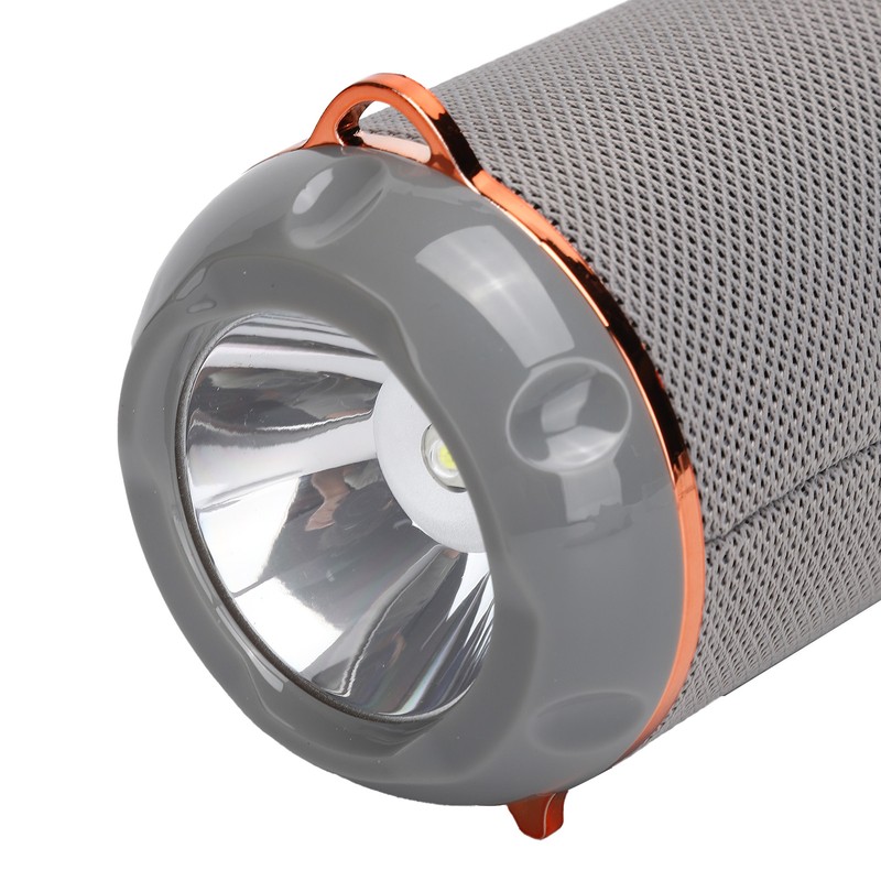 Bluetooth 5.0 Speaker Portable Flashlight Column TWS HiFi Stereo FM