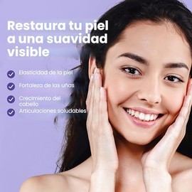 Sanar Naturals Pastillas de colágeno con vitamina C, E - Apoya la salud del cabello, las uñas, la piel, las articulaciones y los huesos. Suplemento de