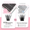 WINKGIGGLE Lash Clusters DIY Eyelash Extensions 56D Mega Volume, Individual