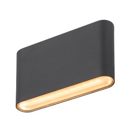 SLV Oval 14 Wandaufbauleuchte, 2700/3000K, 6W, Black (1007142)