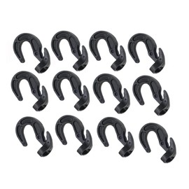 Reliable Aftermarket Parts Our Name Says It All (12) Pack Heavy Duty Plastic Shock Cord Bungee Rope Hooks