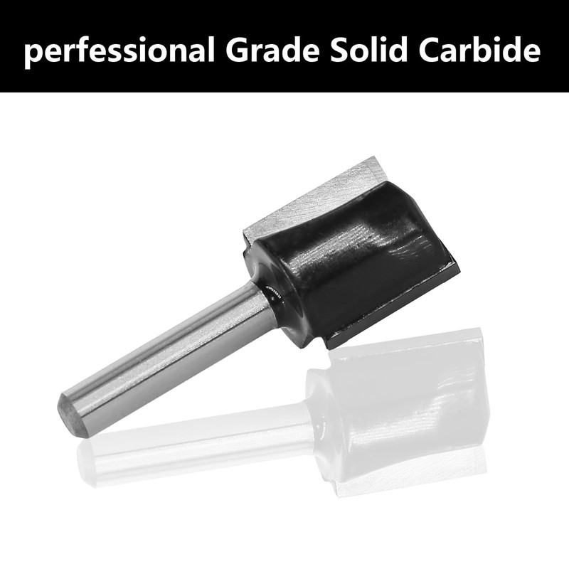 Akylin Straight Router Bit 1/4 Inch Shank, Two Flute Router