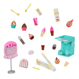 Glitter Girls – Ice Cream Set – Accessories for 14-inch Dolls – Soft-Serve Machine, Cones, Syrup – Menu Stand & Ticket Dispenser – 3 Years + – GG Soft Serve Ice Cream Playset
