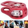 20KN Outdoor Small Climbing Pulley Aluminum Micro Fixed Side Pulleys
