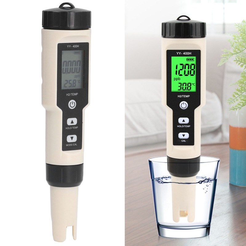 Water Tester 2 in 1 Detachable Probe Design ABS LCD