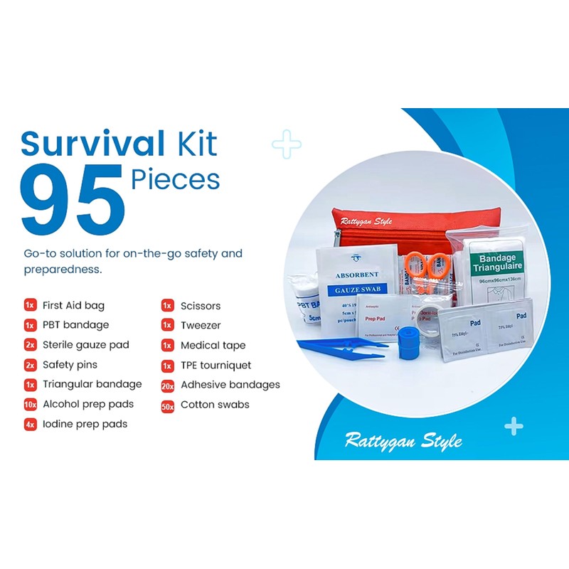 Rattygan Style Travel Survival First Aid Emergency Kit