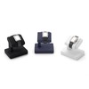 Woodten Single Watch Stand Display with Linen Lining - Compact