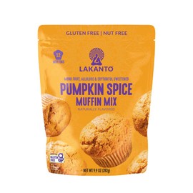 Lakanto Sugar Free Pumpkin Spice Muffin Mix - Sweetened with Monk Fruit Allulose Erythritol, Gluten Free, Nut Free, Fluffy, Great Tasting - Pumpkin Spice