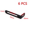Dnyta 6 Pack Shelf Bracket L-Shape Corner Brace Adjustable L