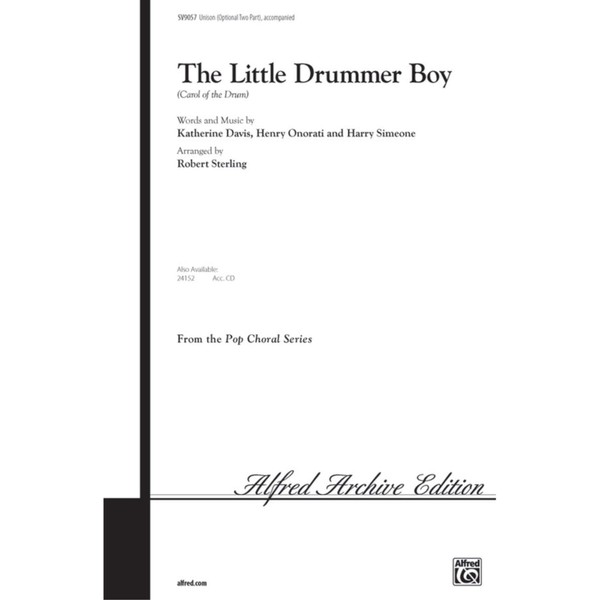 The Little Drummer Boy Choral Octavo Choir By Katherine K.