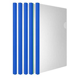 Plastic File Folder 10mm Sliding Bar Report Covers, 18C, 40 Sheet Capacity, Transparent Resume Presentation File Folders Organizer Binder for A4 Size Paper, 20 Pcs