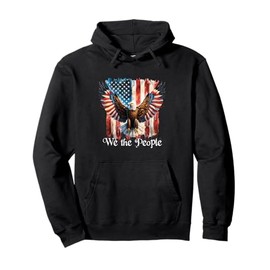 American Flag Patriotic Founding Fathers We The People USA Pullover Hoodie