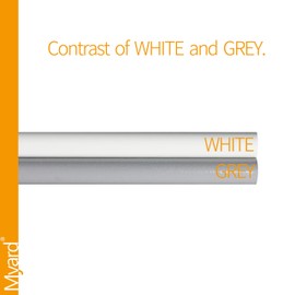 32 Inches Myard Classic Hollow Round Iron Deck Balusters for Deck Railing Porch (25-Pack, White)