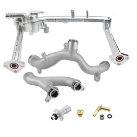 BINB ROAD 6Pcs Upgraded Coolant Water Pump Pipe System Kit Compatible with Land Rover Discovery LR4 Range Rover Sport Velar F-Type F-Pace XF XJ