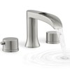 HEYMYTAP Roman Bathtub Faucet Brushed Nickel Waterfall Bath Tub Faucet