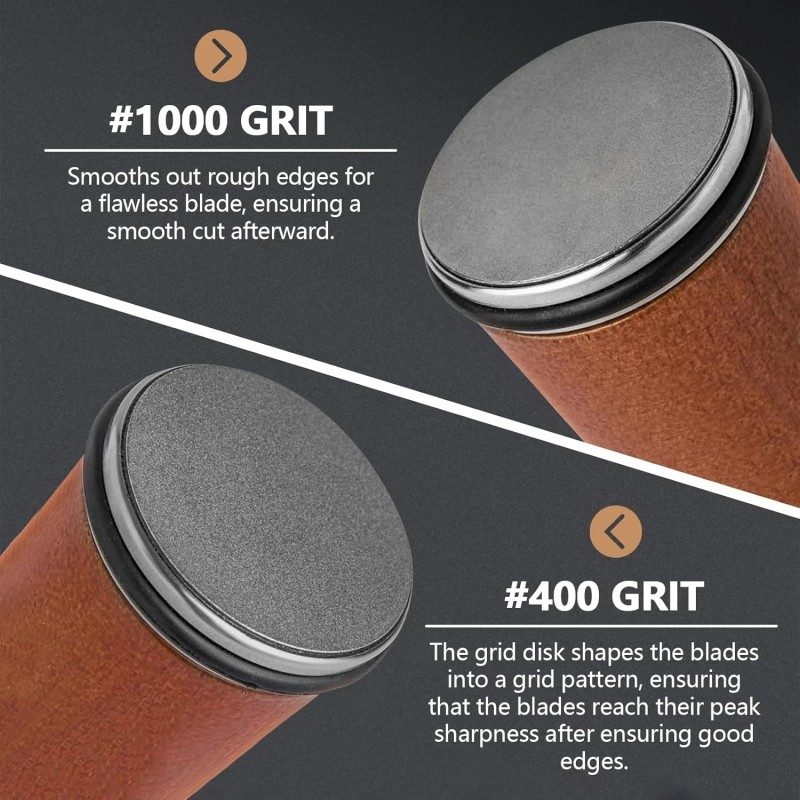 Unbranded Diamond Rolling Knife Sharpener Set 15° and 20° Magnetic