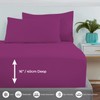 MistyMorning Extra Deep Fitted Sheet 16''/40cm, Egyptian Cotton bed sheets