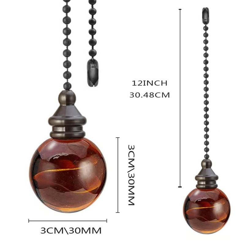 Akahttbn Ceiling Fan Chain Pulls Crystal Ball Pull Chains For