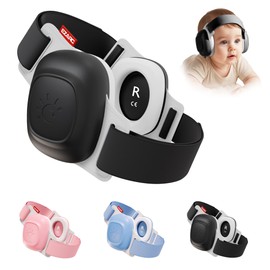 EZARC Baby Ear Muffs for Noise Protection – NRR 25dB Noise Cancelling Headphones for Newborns, Infants & Toddlers (3–48 Months), Adjustable Headband, Comfy Fit for Airplane, Concerts, Sleeping (Black)