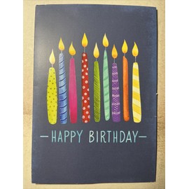 Leanin Tree BIRTHDAY candles wishing you a bright and happy year ahead money card