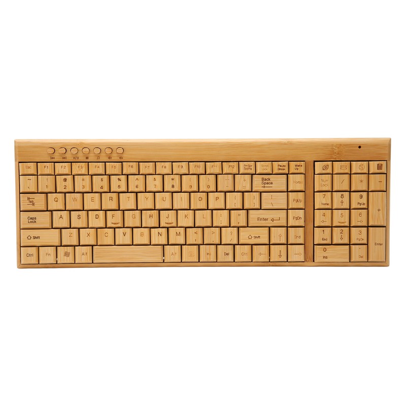 Computer Wireless Devices 2.4GHz Wireless Connection Plug and Play Bamboo