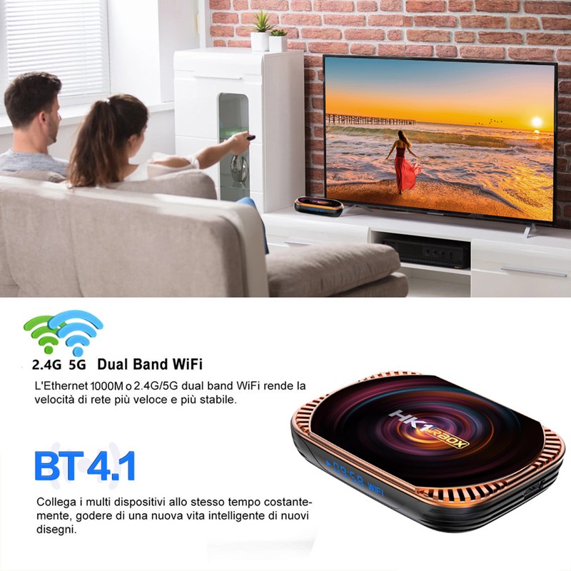 HK1 RBOX X4 Android 11.0 Smart TV Box UHD 4K