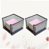 Operitacx 2pcs Note Pad Holder Memo Holder Desktop Note Dispenser