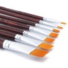 Transon Flat Paint Brush Set 7pcs for Acrylic Watercolor Gouache