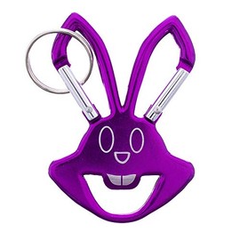 Paracord Planet Laughing Rabbit Key Clip – Bottle Opener (5 Pack, Purple)
